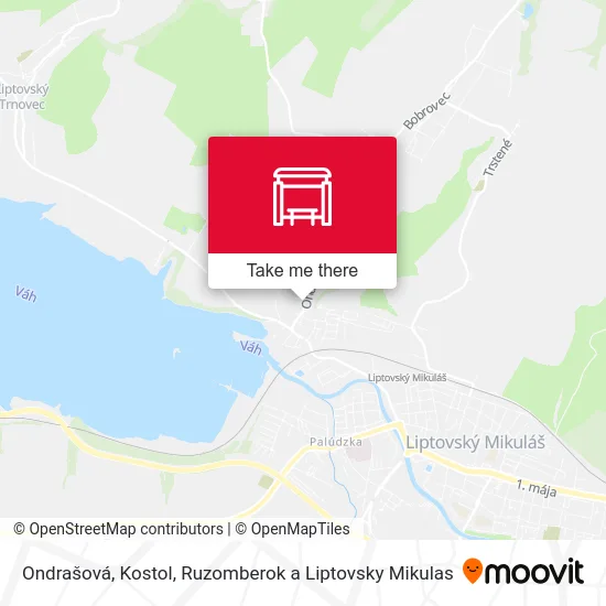 Ondrašová, Kostol map