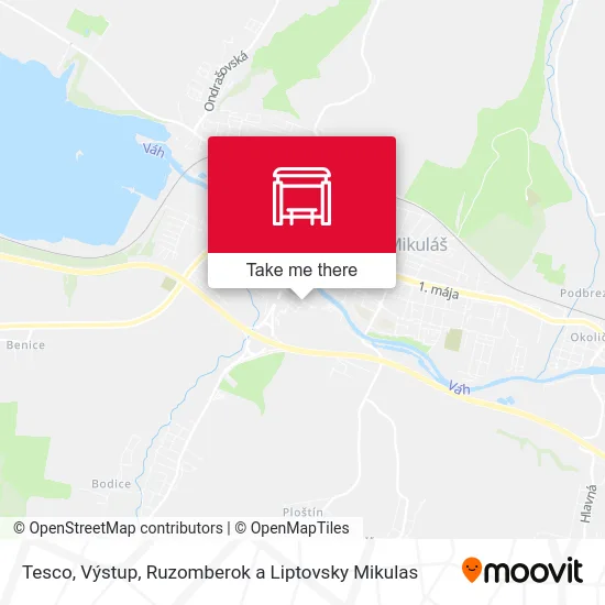 Tesco, Výstup map