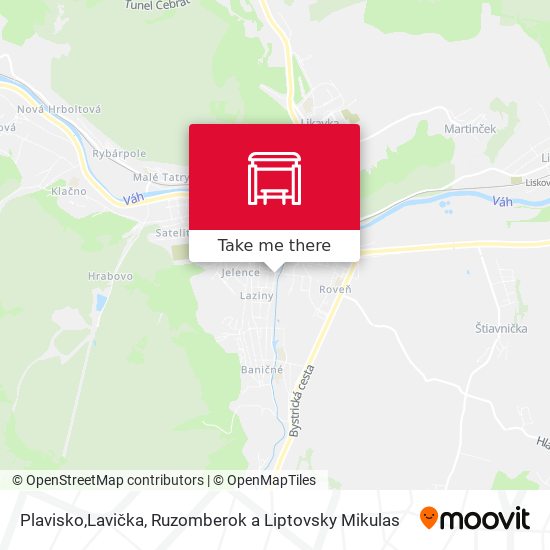 Plavisko,Lavička map