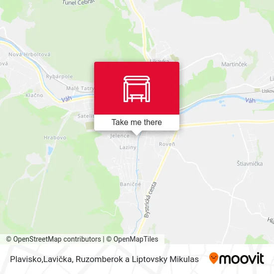 Plavisko,Lavička map