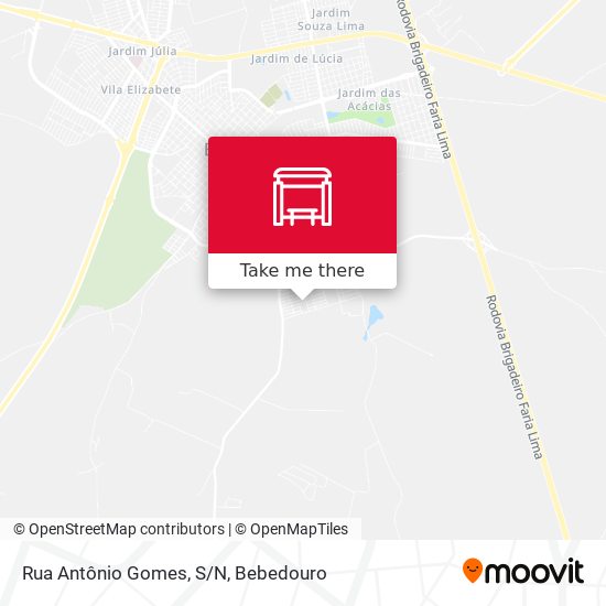 Rua Antônio Gomes, S/N map