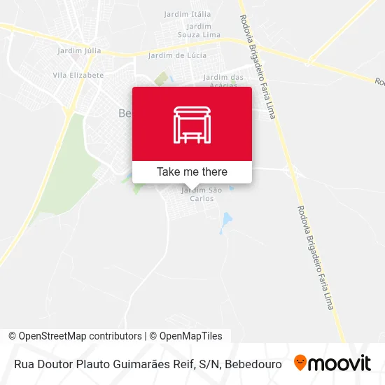 Rua Doutor Plauto Guimarães Reif, S / N map