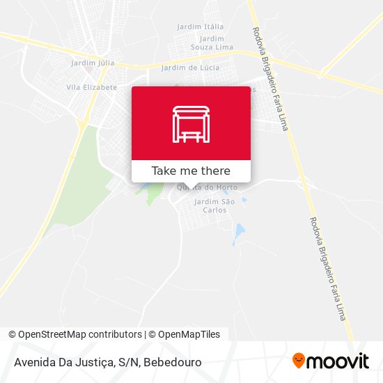 Avenida Da Justiça, S/N map