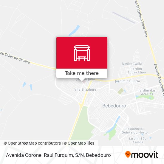 Avenida Coronel Raul Furquim, S / N map