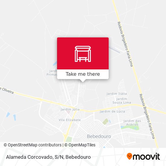 Alameda Corcovado, S/N map