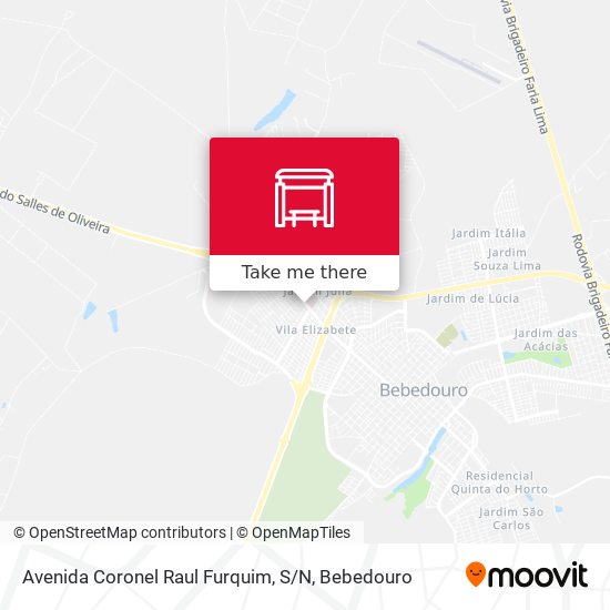 Avenida Coronel Raul Furquim, S / N map