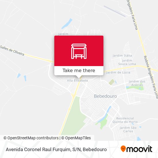 Avenida Coronel Raul Furquim, S / N map