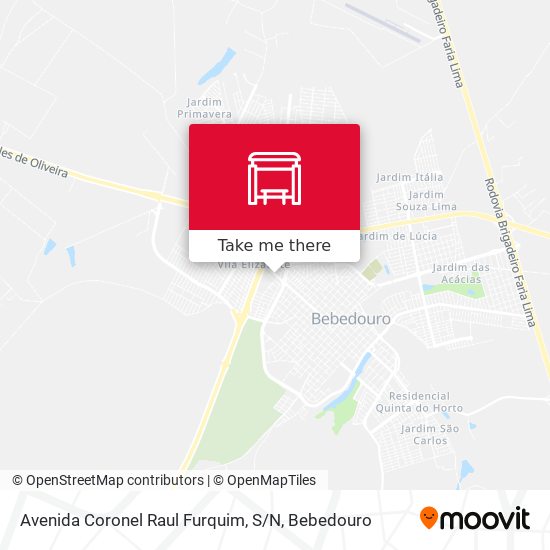 Avenida Coronel Raul Furquim, S / N map