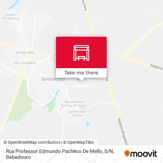 Rua Professor Edmundo Pachêco De Mello, S / N map