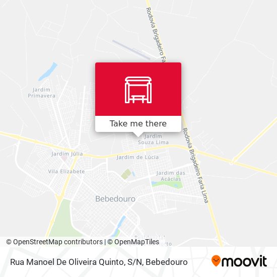 Rua Manoel De Oliveira Quinto, S / N map