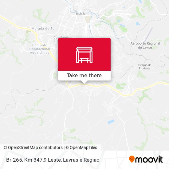 Br-265, Km 347,9 Leste map