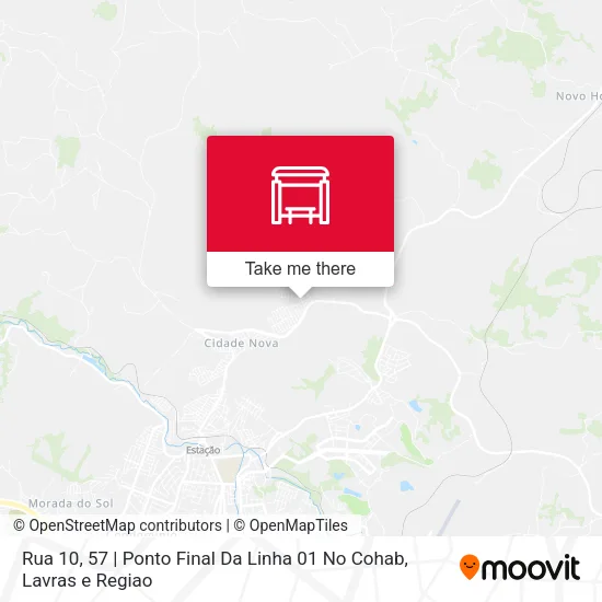 Rua 10, 57 | Ponto Final Da Linha 01 No Cohab map