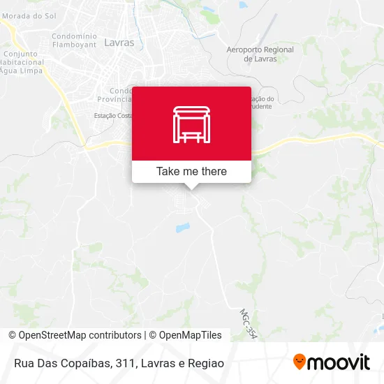 Rua Das Copaíbas, 311 map