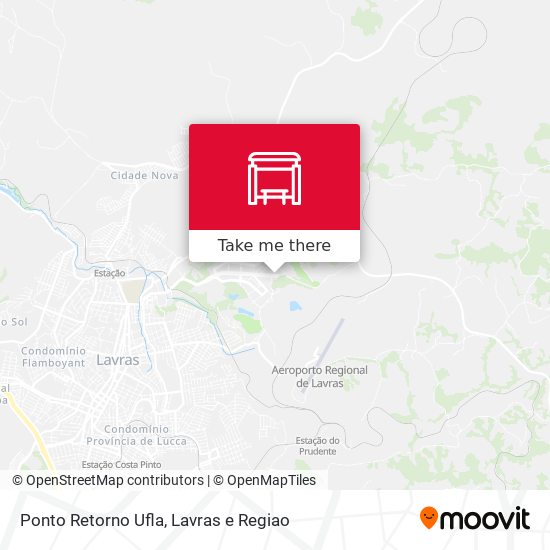 Ponto Retorno Ufla map