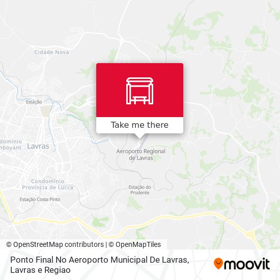 Ponto Final No Aeroporto Municipal De Lavras map
