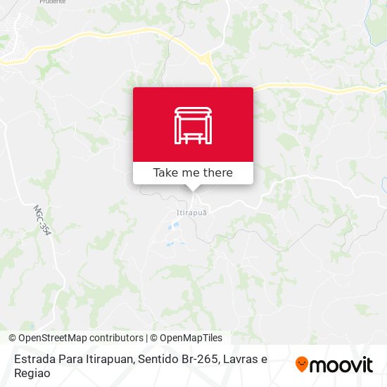 Estrada Para Itirapuan, Sentido Br-265 map