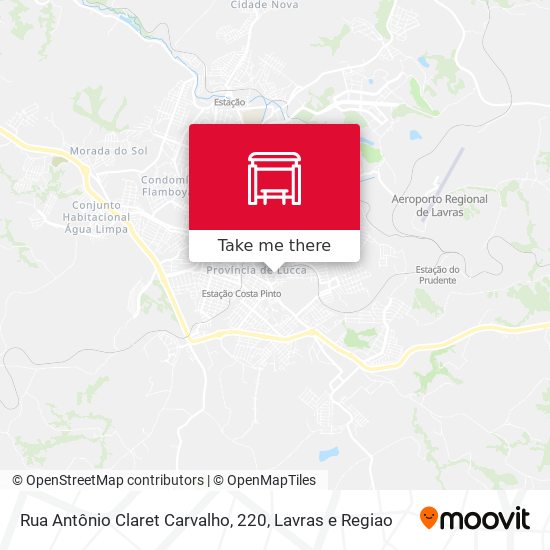 Rua Antônio Claret Carvalho, 220 map