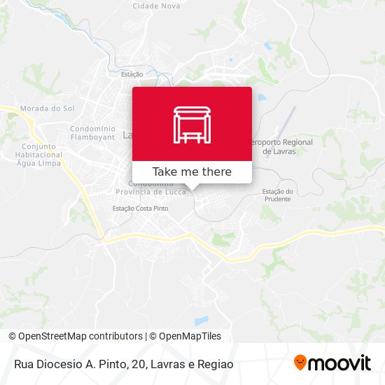 Rua Diocesio A. Pinto, 20 map