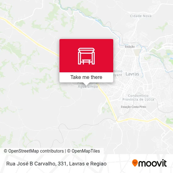 Rua José B Carvalho, 331 map