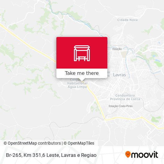 Br-265, Km 351,6 Leste map