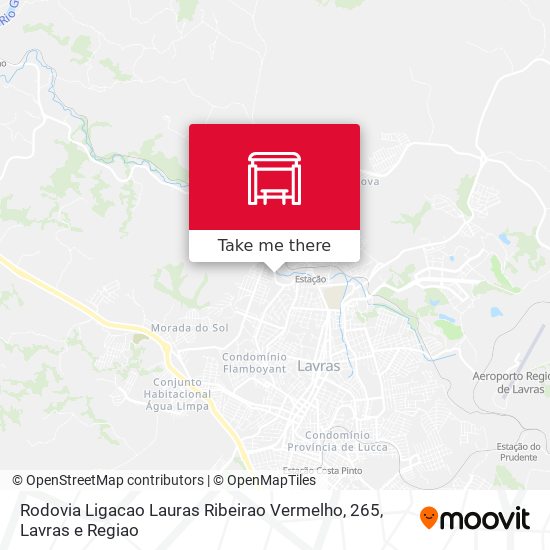 Rodovia Ligacao Lauras Ribeirao Vermelho, 265 map
