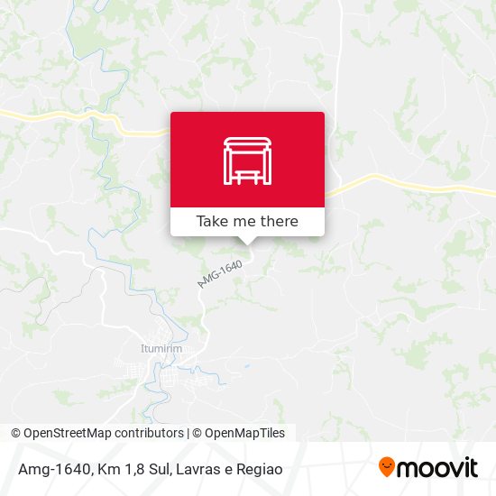 Amg-1640, Km 1,8 Sul map