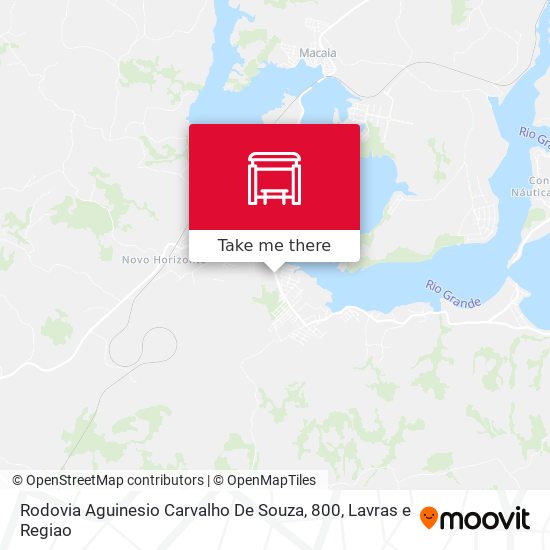Rodovia Aguinesio Carvalho De Souza, 800 map