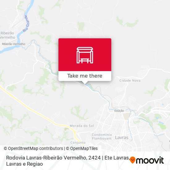 Rodovia Lavras-Ribeirão Vermelho, 2424 | Ete Lavras map
