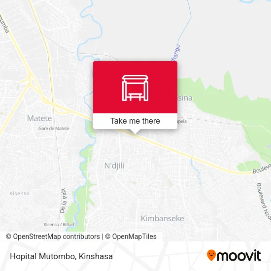 Hopital Mutombo map