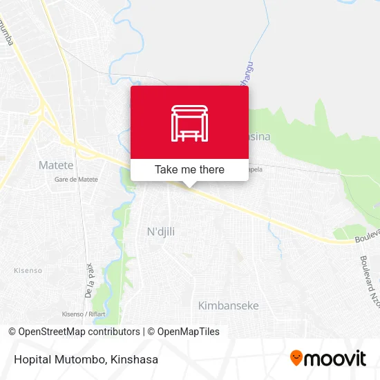 Hopital Mutombo map