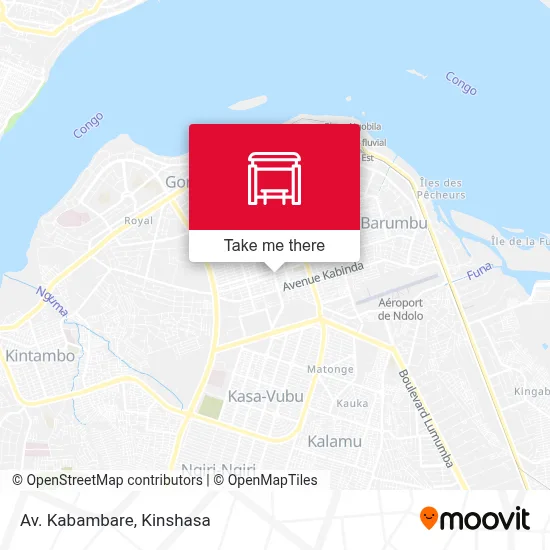 Av. Kabambare map