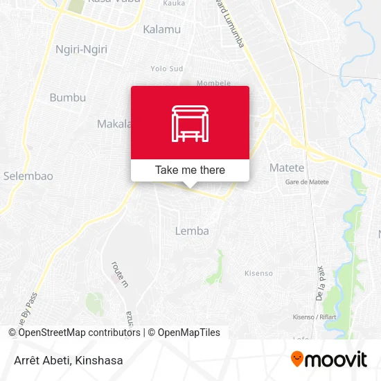 Arrêt Abeti map