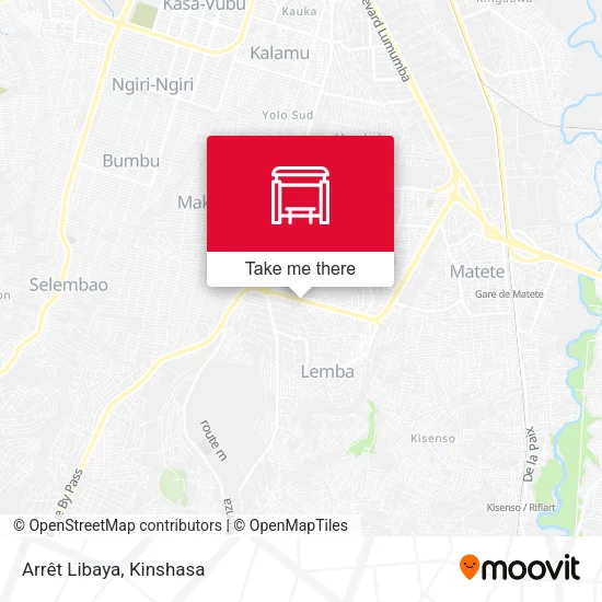Arrêt Libaya map