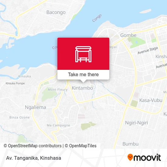 Av. Tanganika map