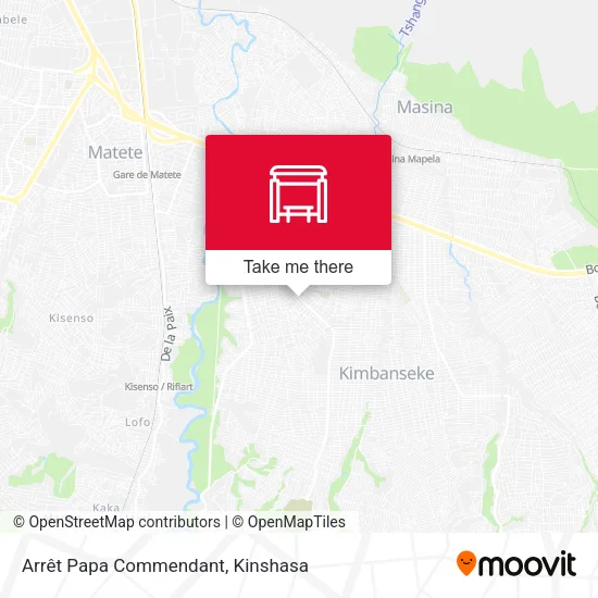 Arrêt Papa Commendant map
