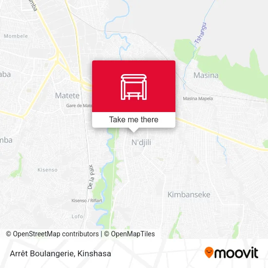 Arrêt Boulangerie map