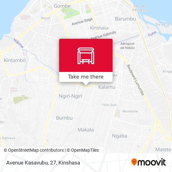 Avenue Kasavubu, 27 map