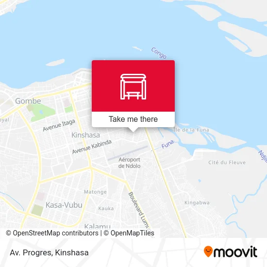 Av. Progres map