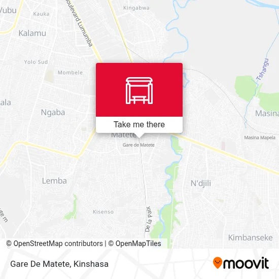Gare De Matete map