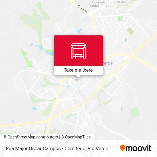 Rua Major Oscar Campos - Cemitério map