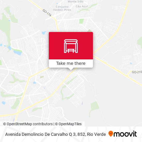 Mapa Avenida Demolincio De Carvalho Q 3, 852