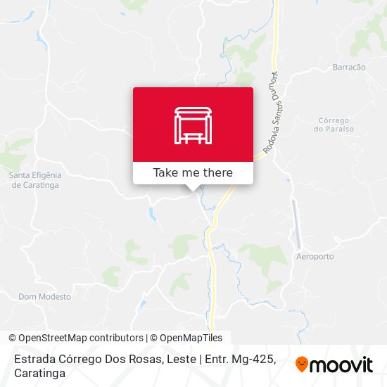 Estrada Córrego Dos Rosas, Leste | Entr. Mg-425 map