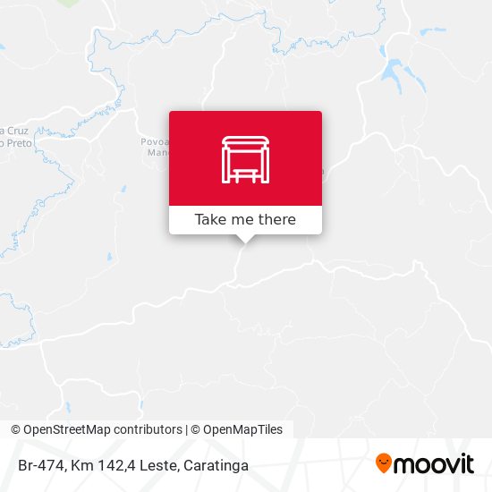Br-474, Km 142,4 Leste map