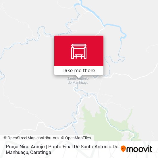 Mapa Praça Nico Araújo | Ponto Final De Santo Antônio Do Manhuaçu