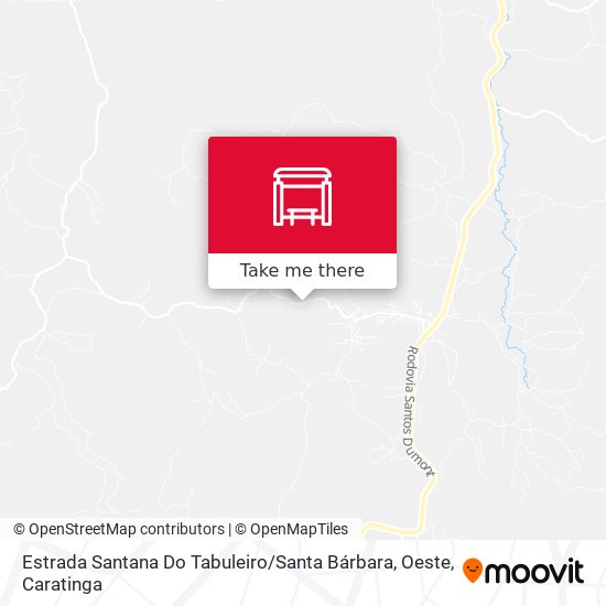 Estrada Santana Do Tabuleiro / Santa Bárbara, Oeste map