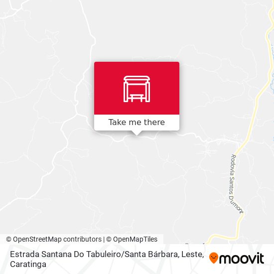 Estrada Santana Do Tabuleiro / Santa Bárbara, Leste map