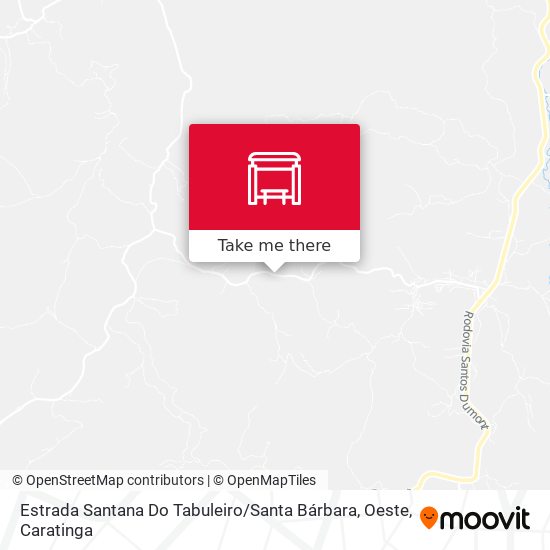 Estrada Santana Do Tabuleiro / Santa Bárbara, Oeste map