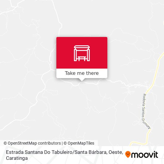 Estrada Santana Do Tabuleiro / Santa Bárbara, Oeste map