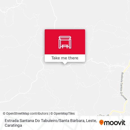 Estrada Santana Do Tabuleiro / Santa Bárbara, Leste map