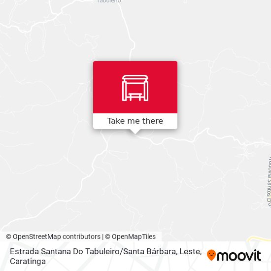 Estrada Santana Do Tabuleiro / Santa Bárbara, Leste map